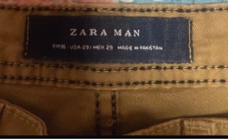 Pantalón Zara Hombre Beige