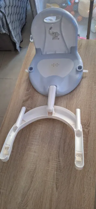 Silla de baño para bebé azul