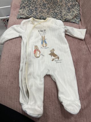 Pijama terciopelo bebé 1 mes