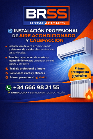 Instalación de aire acondicionado y calefacción