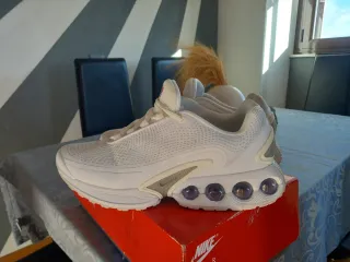 Zapatillas Nike Air Blancas y Plateadas