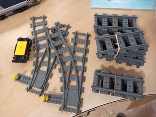 Lote vías tren LEGO para Adrián