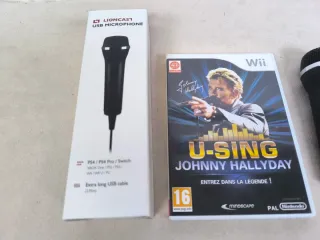 Micrófono USB Lioncast U-Sing Johnny Hallyday Wii
