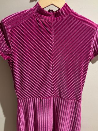 Vestido rosa ajustado talla XS