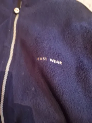 Chaqueta deportiva azul Polar con bolsillos interi