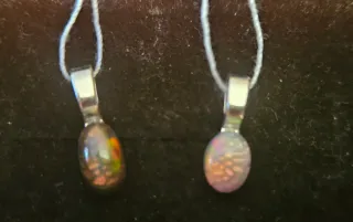 Colgantes de ópalo de fuego