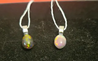 Colgantes de ópalo de fuego