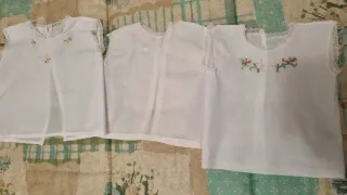 Tre camicine neonato fortuna lunghezza 23 cm