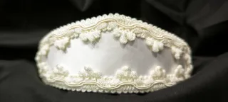 Tocados de Novia Blanco roto