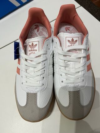 Adidas Samba Blancas y Rosas
