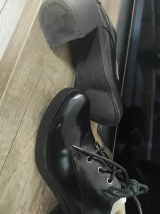 Zapatos negros de plataforma talla 37