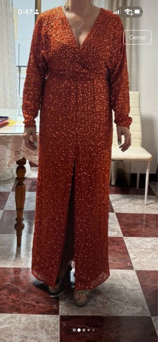 Vestido largo elegante caldera