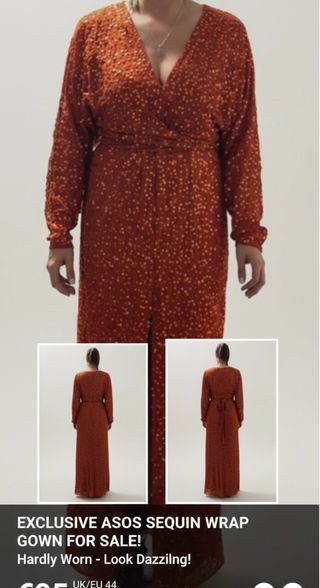 Vestido largo elegante caldera