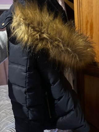 Abrigo Zara Azul Marino Mujer Talla M