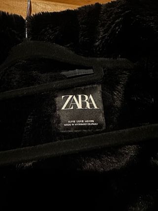 Abrigo Zara Azul Marino Mujer Talla M