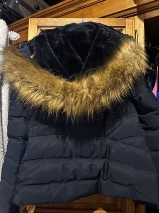 Abrigo Zara Azul Marino Mujer Talla M