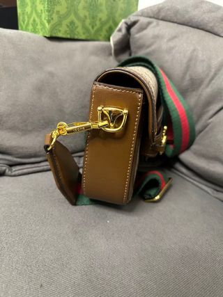 Borsa a spalla Gucci Horsebit 1955 Beige/Marrone