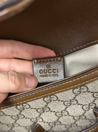 Borsa a spalla Gucci Horsebit 1955 Beige/Marrone