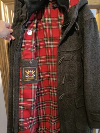 Abrigo Montgomery Zara Gris hombre