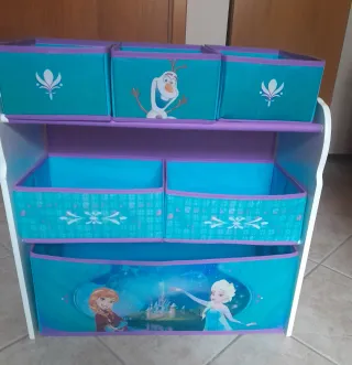 Portagiochi Frozen con 6 cesti