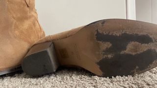 Botines ante cowboy tacón marrones