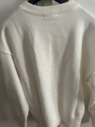 Maglione Ami Paris Bianco con Cuore Rosso