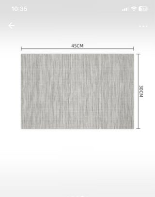 Tovagliette americane grigie 36