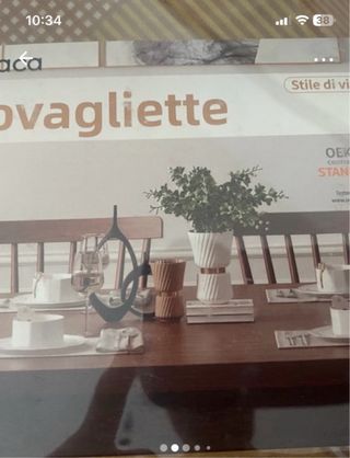 Tovagliette americane grigie 36