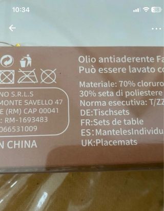 Tovagliette americane grigie 36