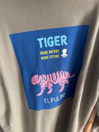 Sudadera El Pulpo verde militar con pulpo