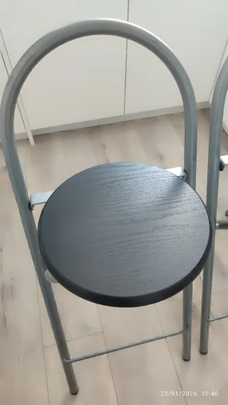 Taburetes de cocina plegables (2 unidades)