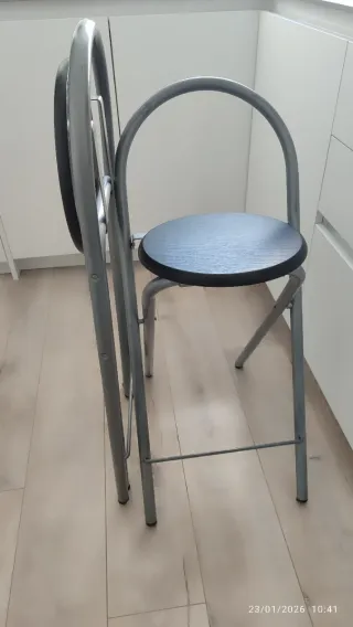 Taburetes de cocina plegables (2 unidades)