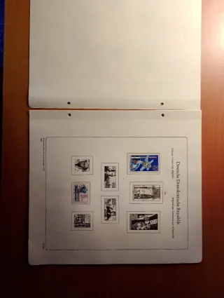 Hojas Álbum RDA 1978-1980 Sellos