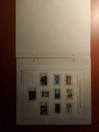 Hojas Álbum RDA 1978-1980 Sellos