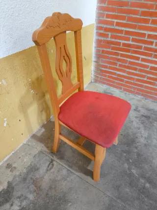 Juego de 2 sillas madera estilo clásico