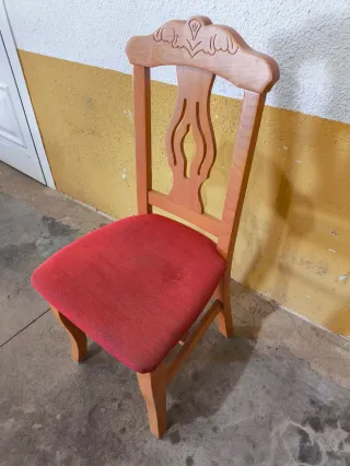 Juego de 2 sillas madera estilo clásico