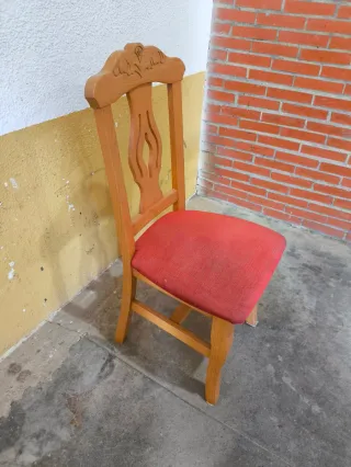 Juego de 2 sillas madera estilo clásico