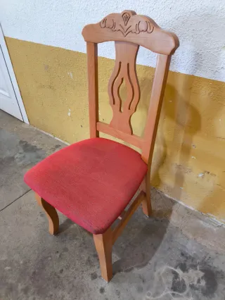 Juego de 2 sillas madera estilo clásico