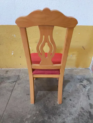 Juego de 2 sillas madera estilo clásico