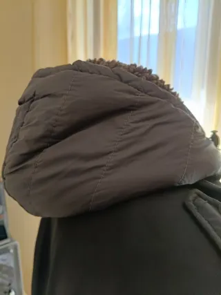 Giubbotto uomo nero con cappuccio