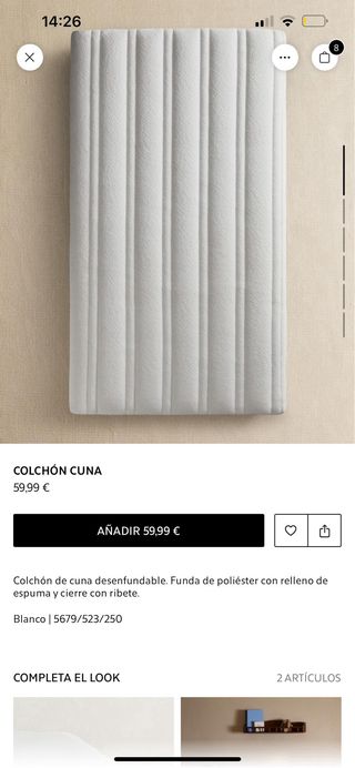 Cuna Zara Home leer descripción