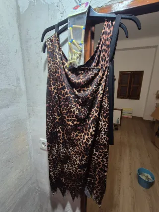 Disfraz Cavernícola Animal Print Talla Única.