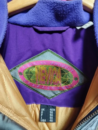 Anorak Nevica Vintage Talla L 90s Plateado