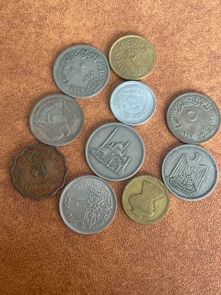 Lote 10 Monedas Egipto