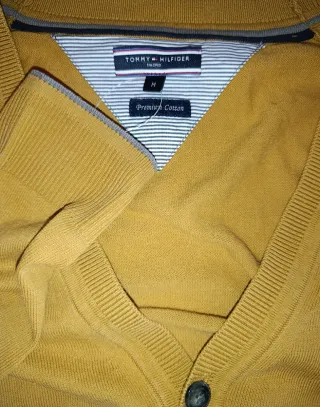 Cardigan Tommy Hilfiger Giallo Taglia M