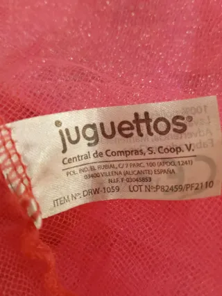 Disfraz Princesa Rosa Juguettos 4-6 años