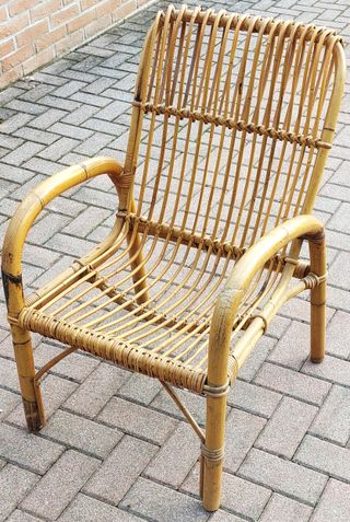 Poltroncina Vimini Rattan Naturale