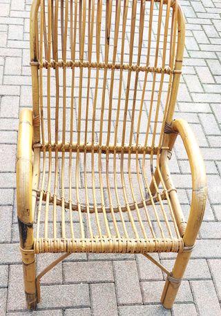 Poltroncina Vimini Rattan Naturale