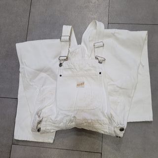 Peto vaquero Pull&Bear roto Talla XS blanco crudo