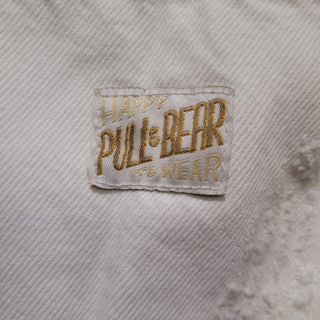 Peto vaquero Pull&Bear roto Talla XS blanco crudo